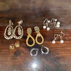 Antique clip on earrings
